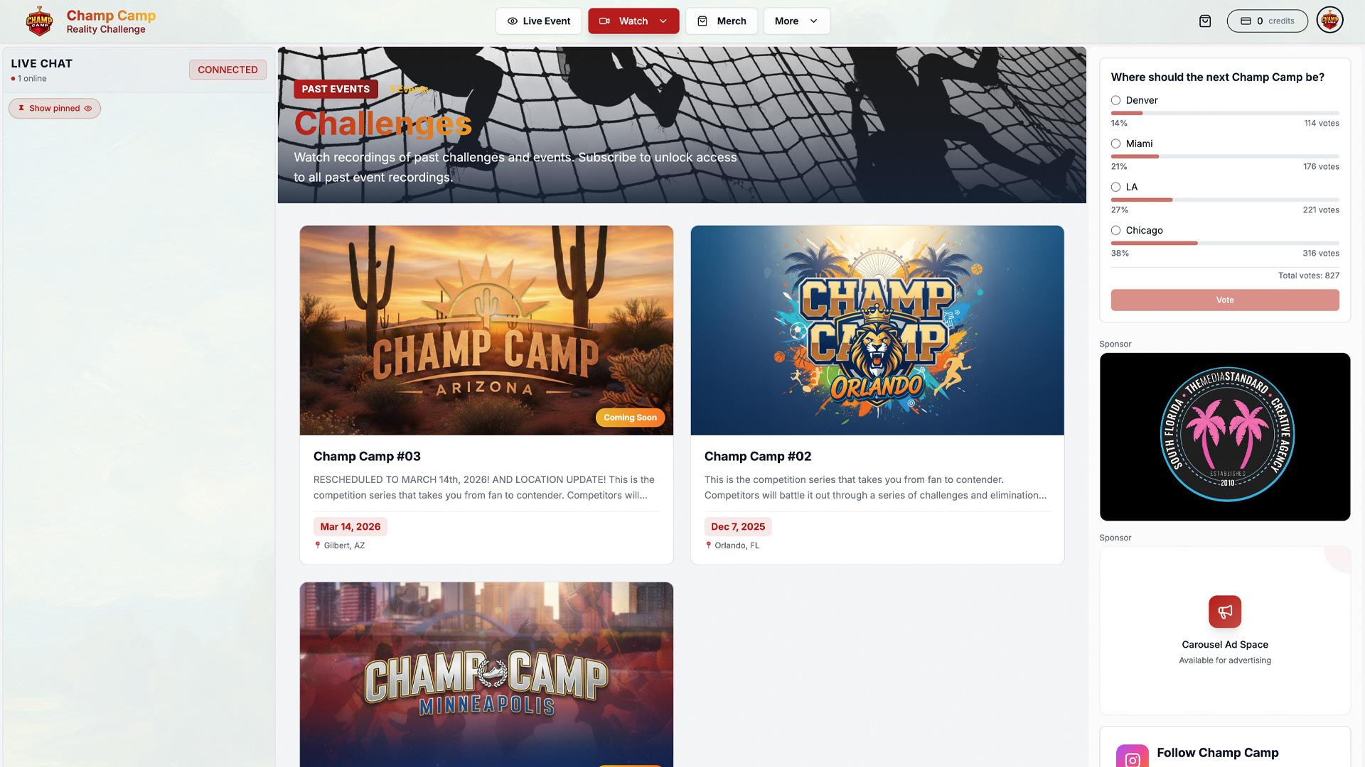 Champ Camp Challenge screen 2